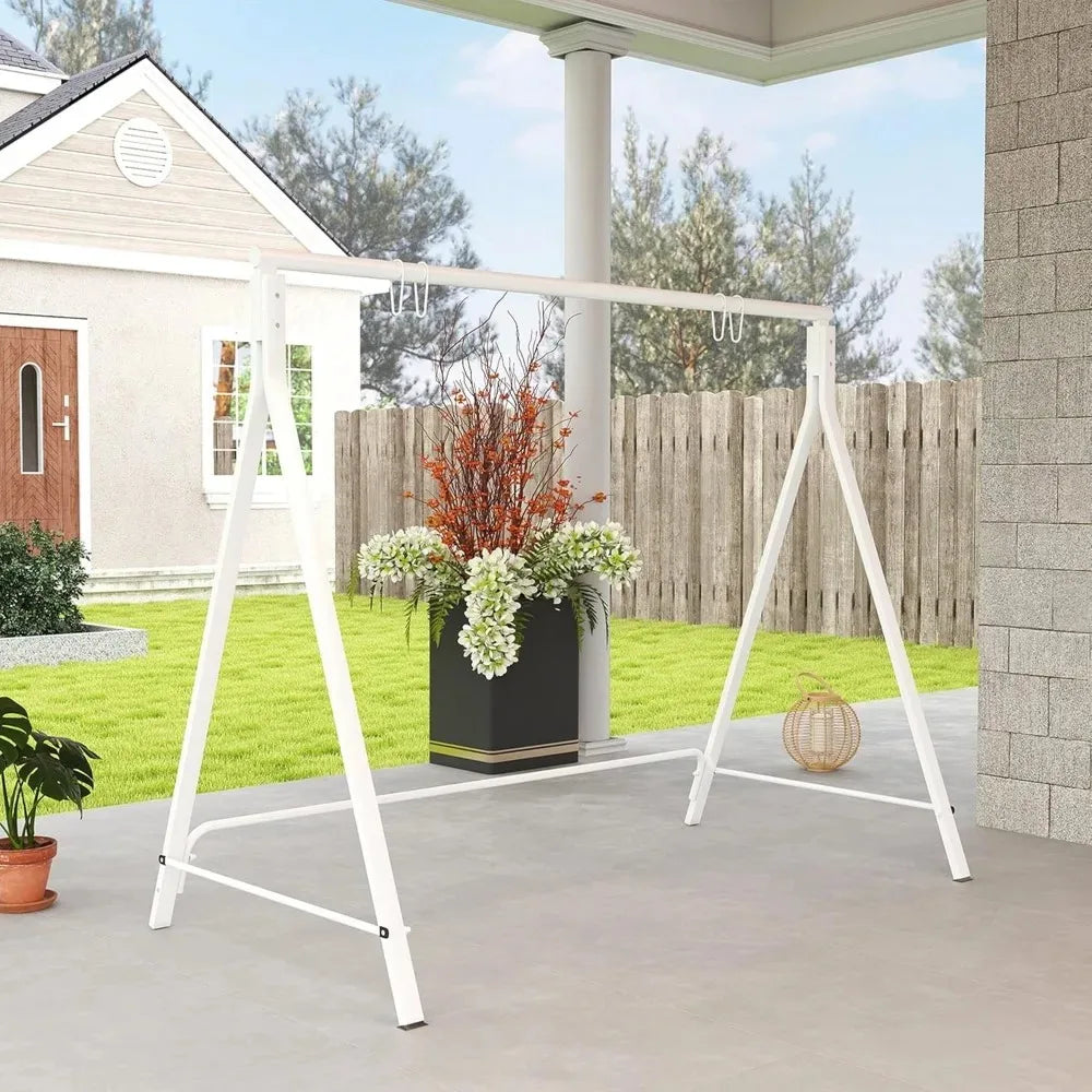Heavy Duty Metal Porch Swing Stand, A-Frame Design with 528 LBS Capacity for Outdoor Patio and Backyard