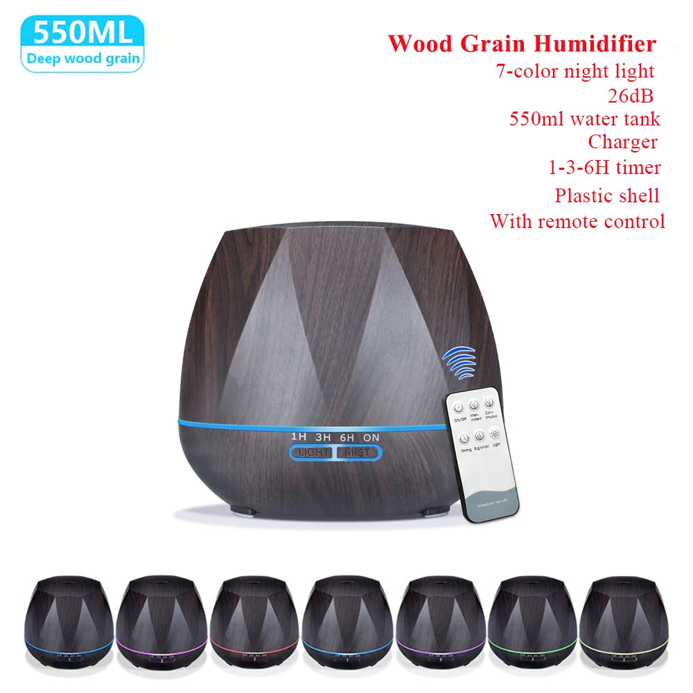 THANKSHARE Aroma Essential Oil Diffuser Ultrasonic Humidifier