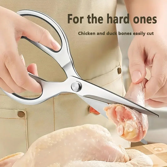 Stainless Steel Kitchen Scissors Multifunctional Household Shears For Meat