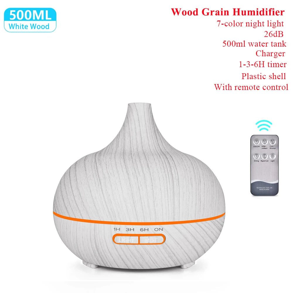 THANKSHARE Aroma Essential Oil Diffuser Ultrasonic Humidifier