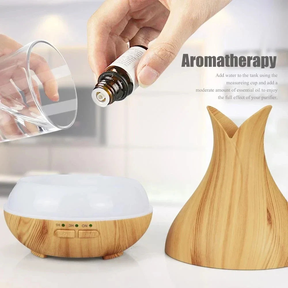 DELIXING Ultrasonic Essential Oil Diffuser Humidifier for Home Office
