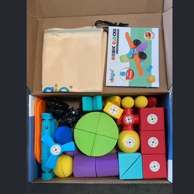 Foam Magnetic Building Blocks for Preschool Montessori Autism Toys