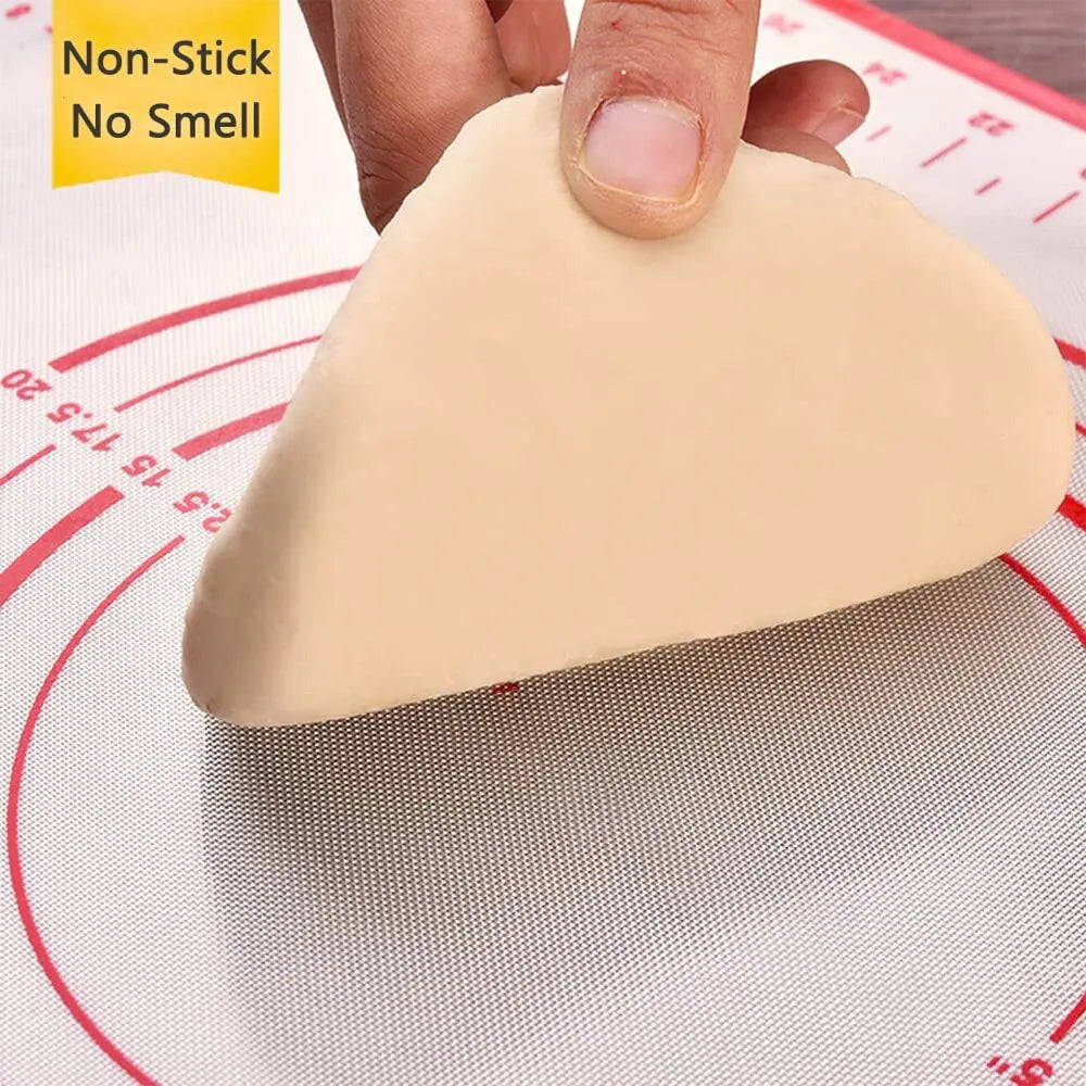Silicone Baking Mat, Non-slip Pastry Mat for Rolling Out Dough, Making Pie Crust and Fondant, with Measuring Function