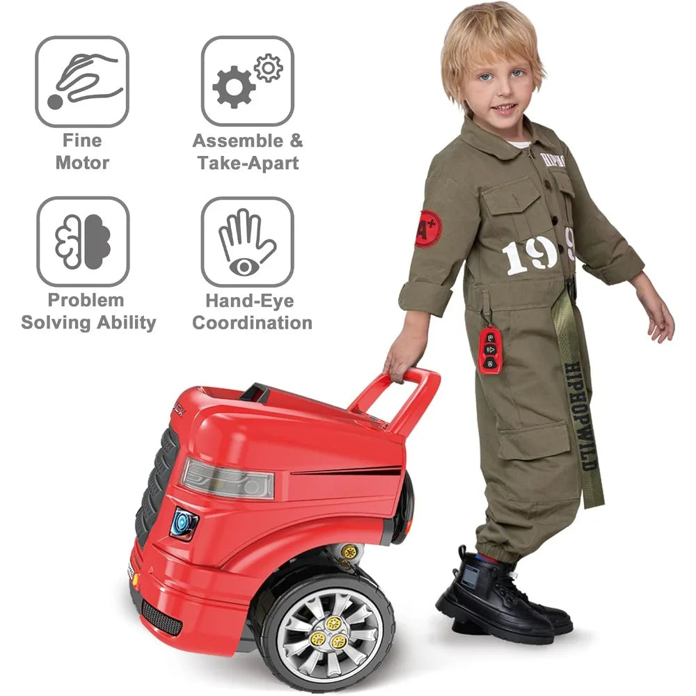 Truck Engine Repair Toy For Kids Big Builder Kit Fun
