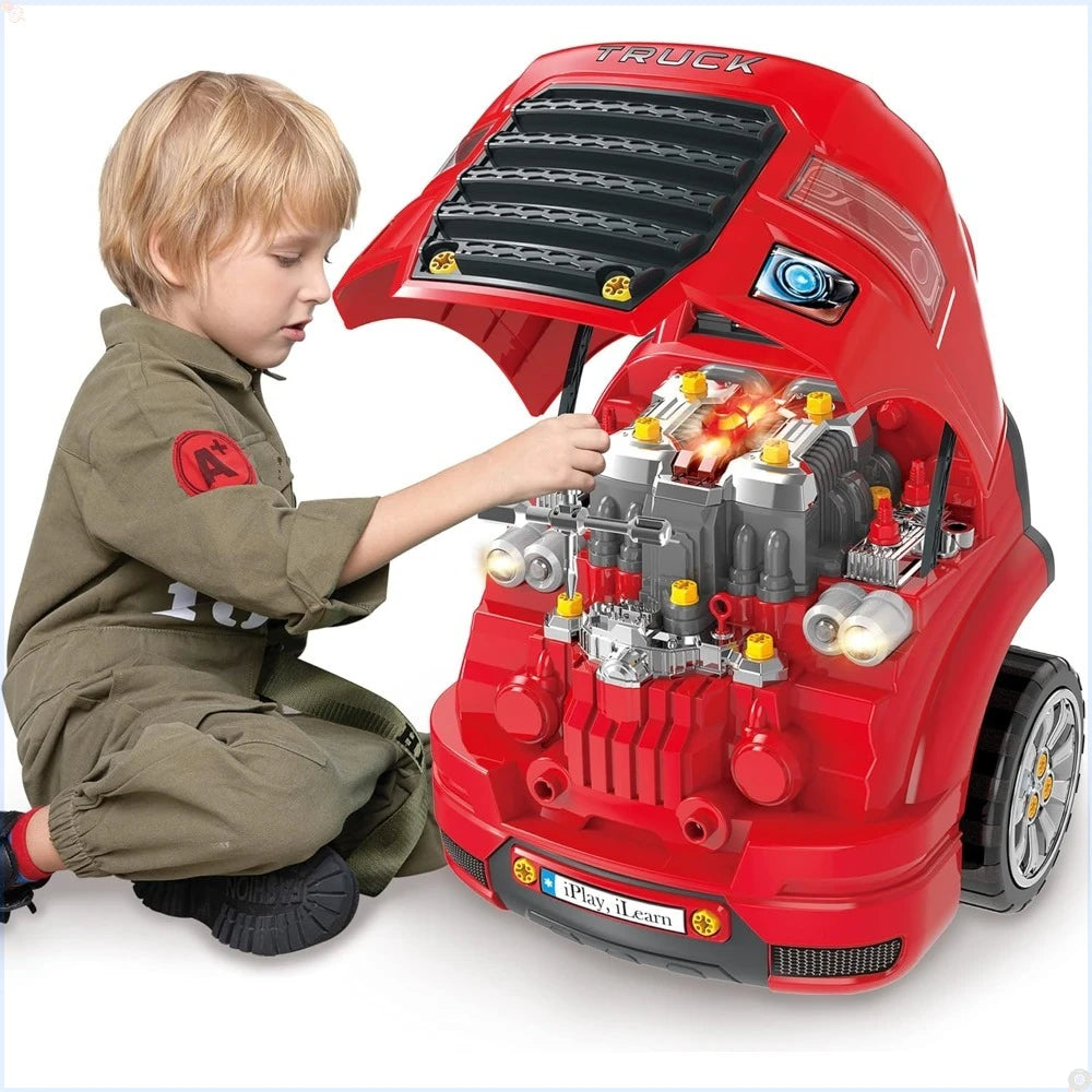 Truck Engine Repair Toy For Kids Big Builder Kit Fun