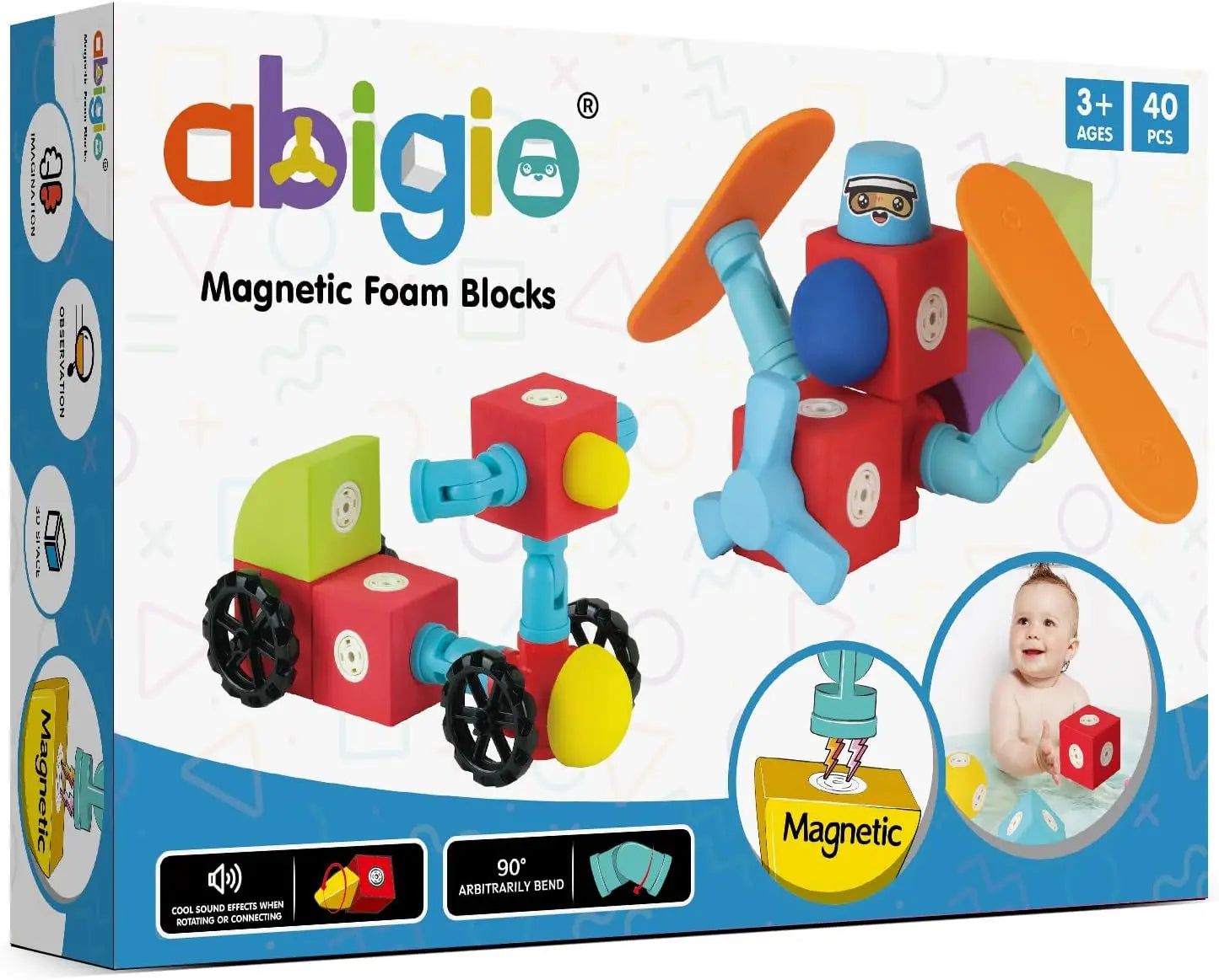 Foam Magnetic Building Blocks for Preschool Montessori Autism Toys